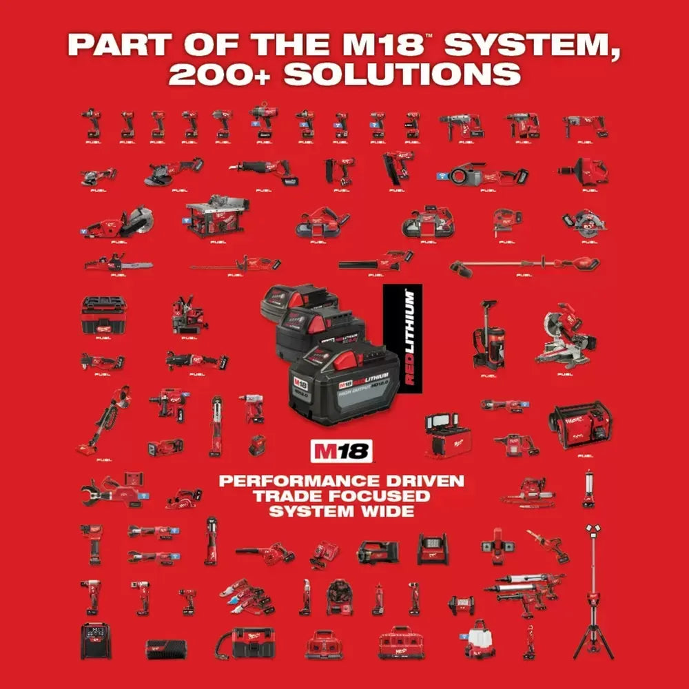 Milwaukee 2912-DE M18 FUEL HAMMERVAC 1 Dedicated Dust Extractor - Bare Tool