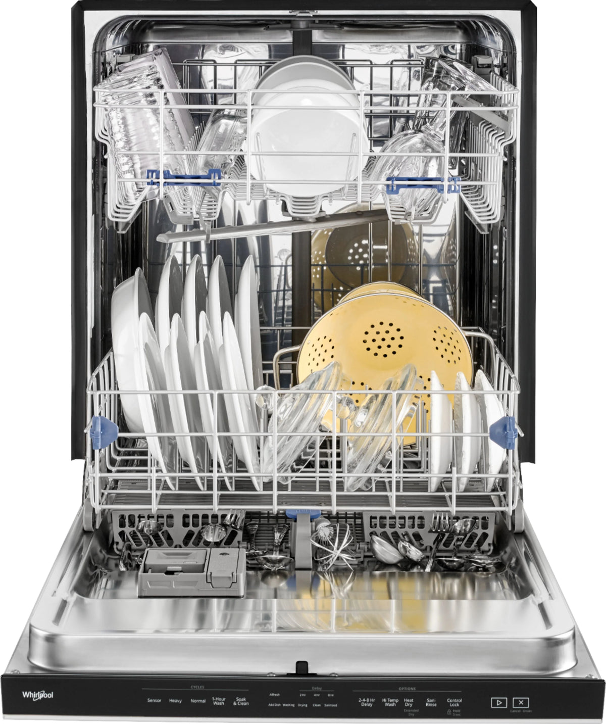 Whirlpool - 24 Built-In Dishwasher - Stainless steel