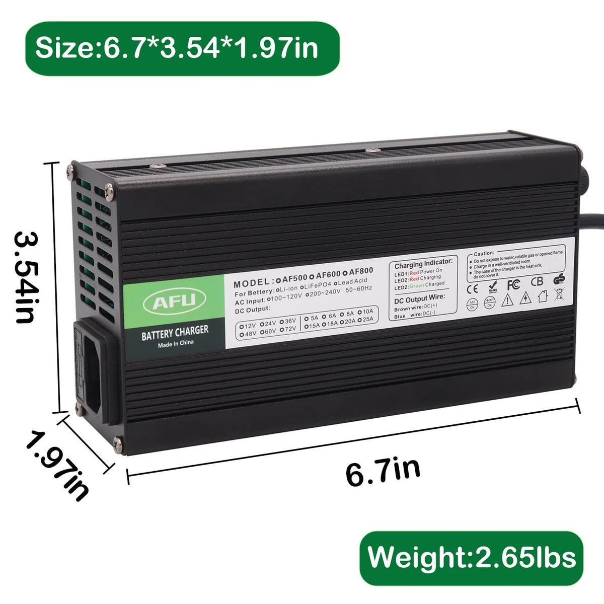 72V 5A Lead Acid Battery Charger Used for 82.8V Lead Acid AGM GEL VRLA OPZV Battery Smart Charger
