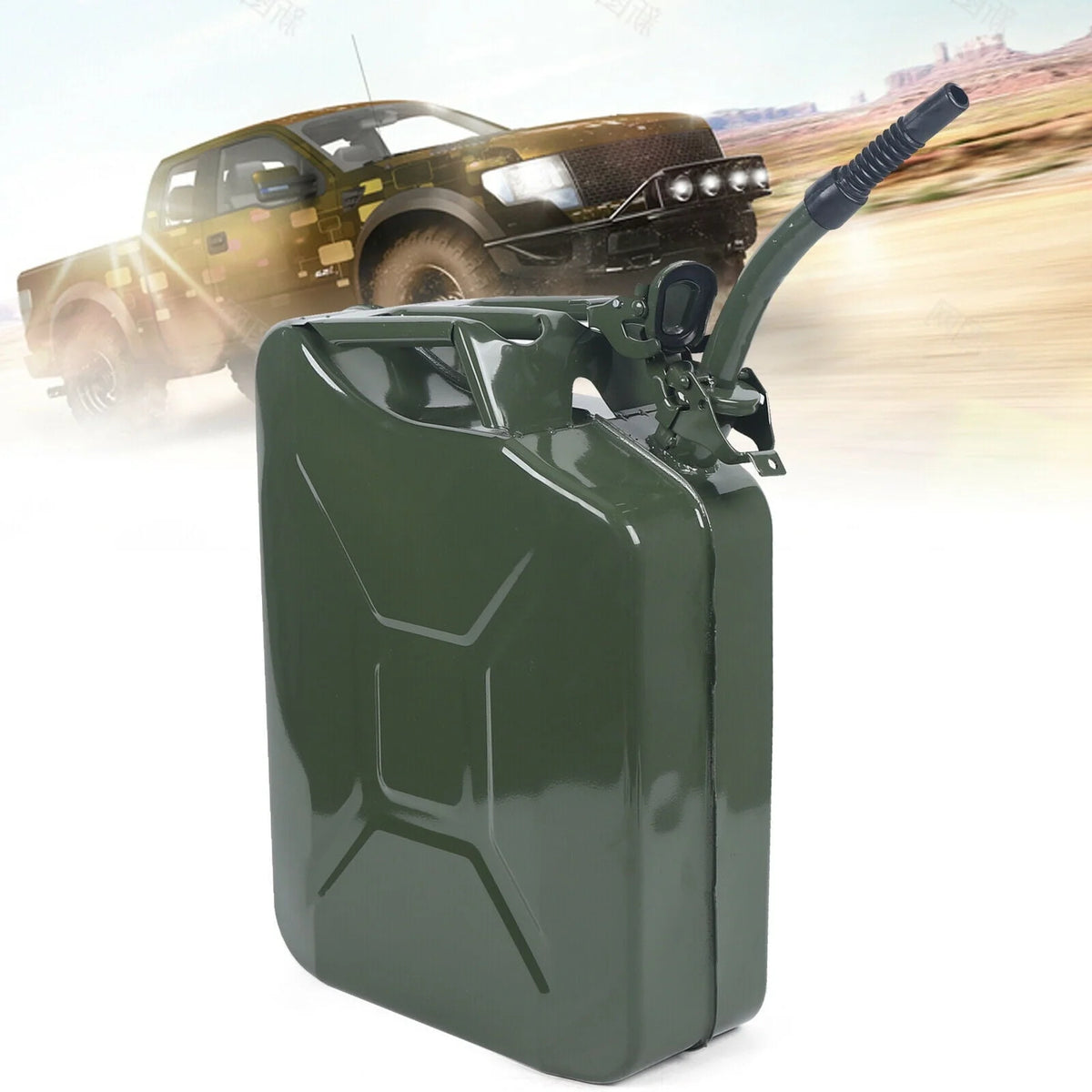 5 Gallon Metal Gas Can Fuel Container Gasoline Refill Tank Emergency Backup Diesel