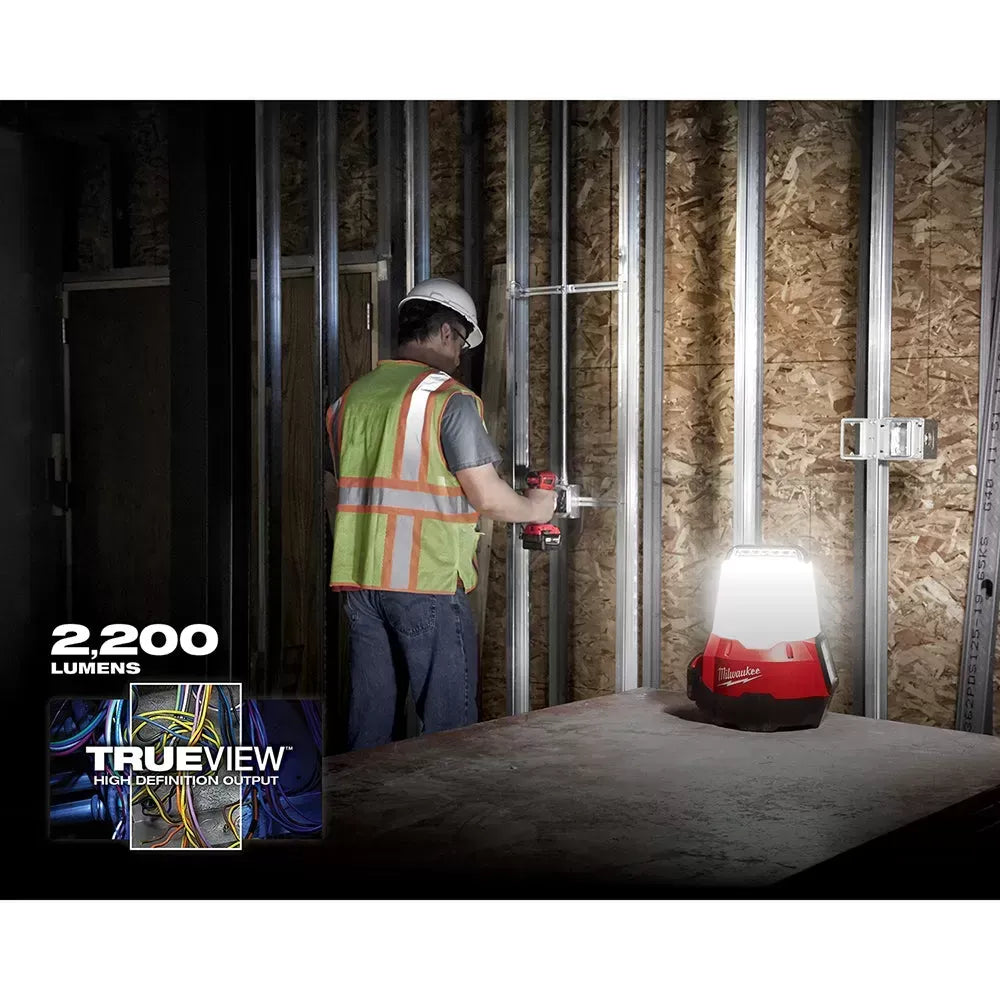 Milwaukee 2144-20 M18 18V Compact Li-Ion LED Site Light w/ Flood Mode -Bare Tool