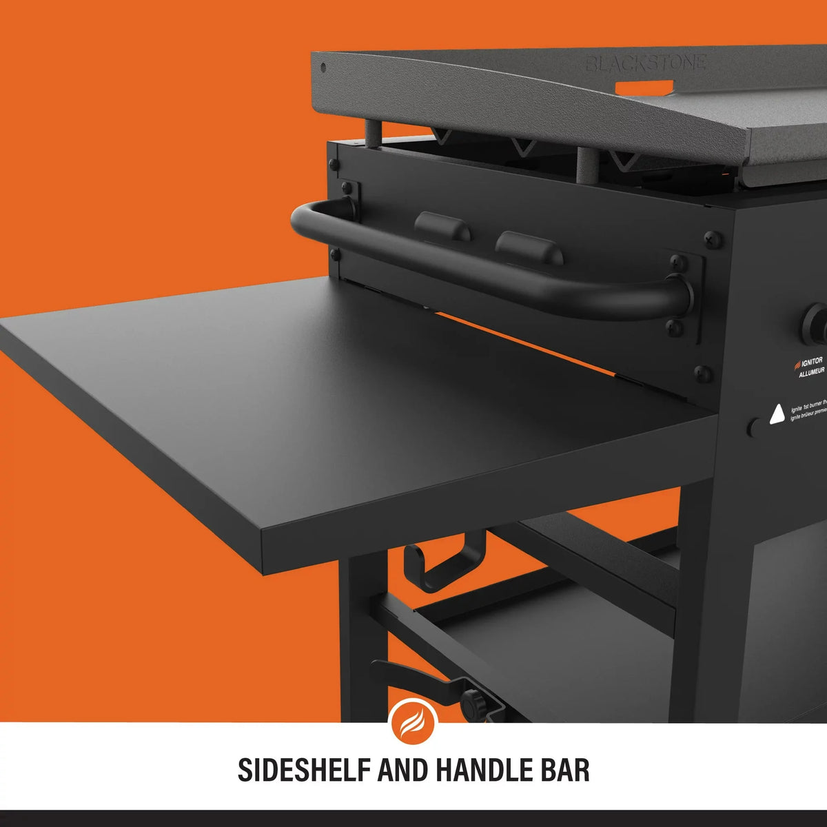 Blackstone 4-Burner 36 Griddle Cooking Station with Side Shelves
