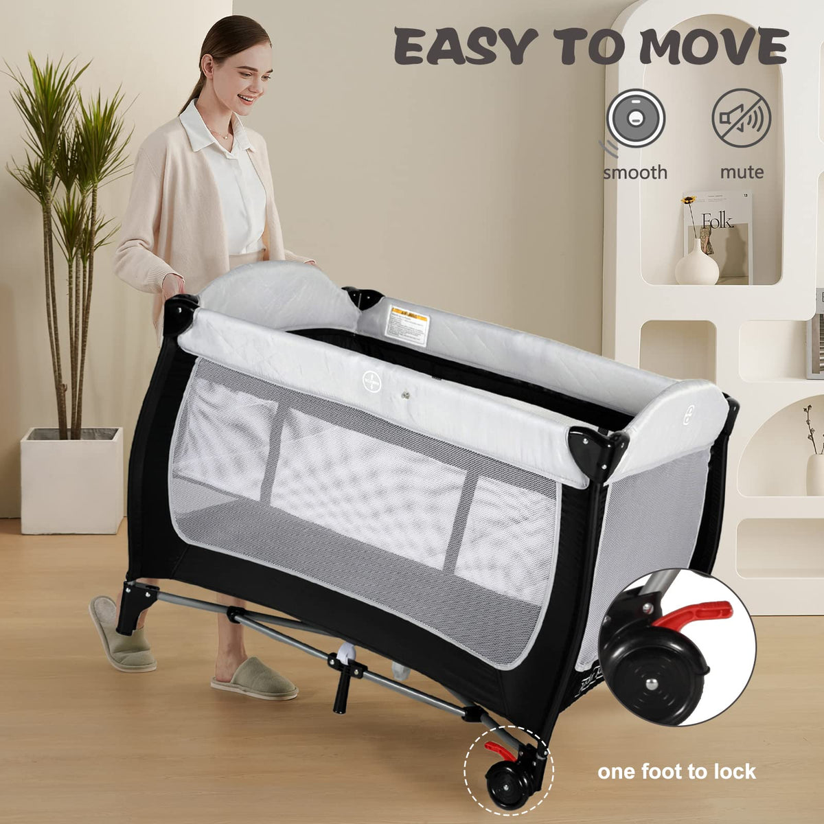 Kinder King Portable Bassinet Adjustable