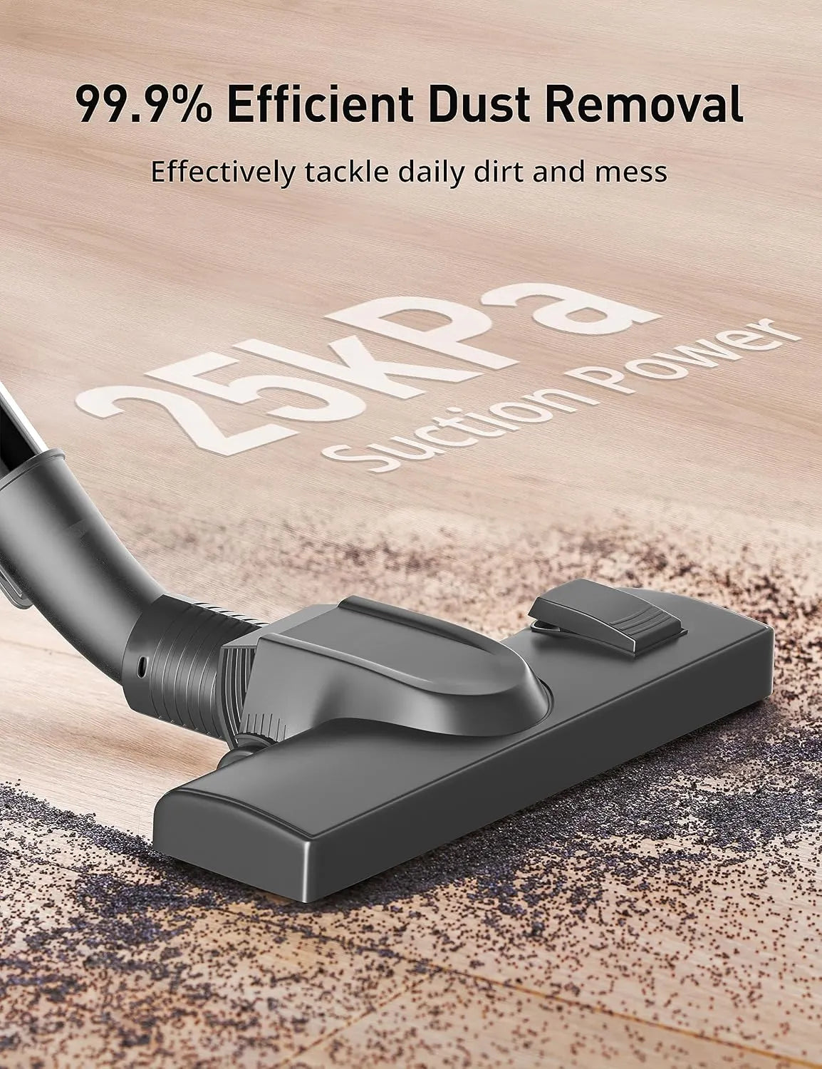 Aspiron Bagged Canister Vacuum, Canister Vacuum Cleaner, 3.5L, H13 HEPA Filter, 5 Cleaning Tools, Pet-Friendly Vacuum Cleaner for Carpets, Hardwood Floors, Stairs, Pet Hair, Household, Blue