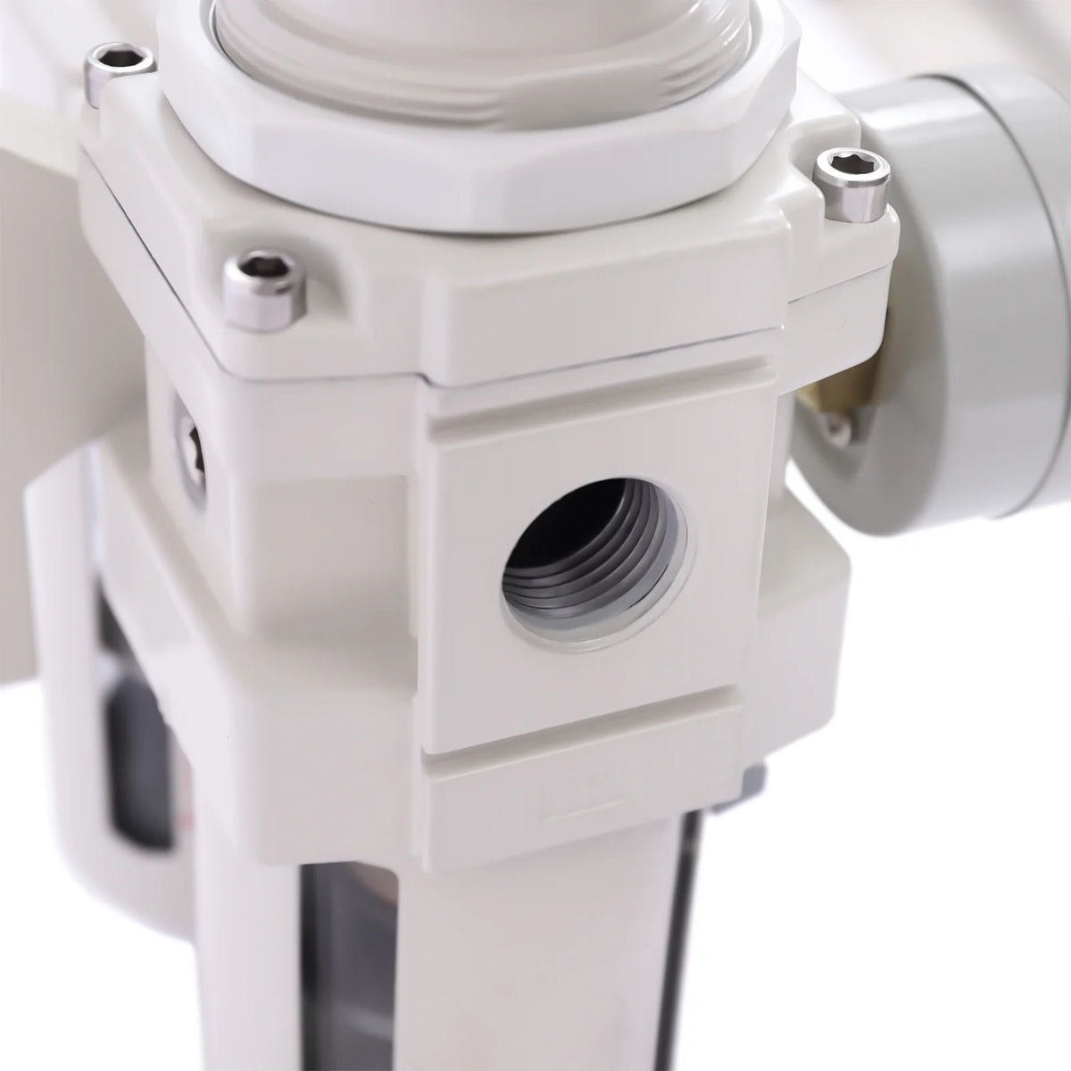 YIYIBYUS 1/2 NPT Air Pressure Regulator, Air Dryer Filter System, Water Trap Separator Semi-automatic Drain