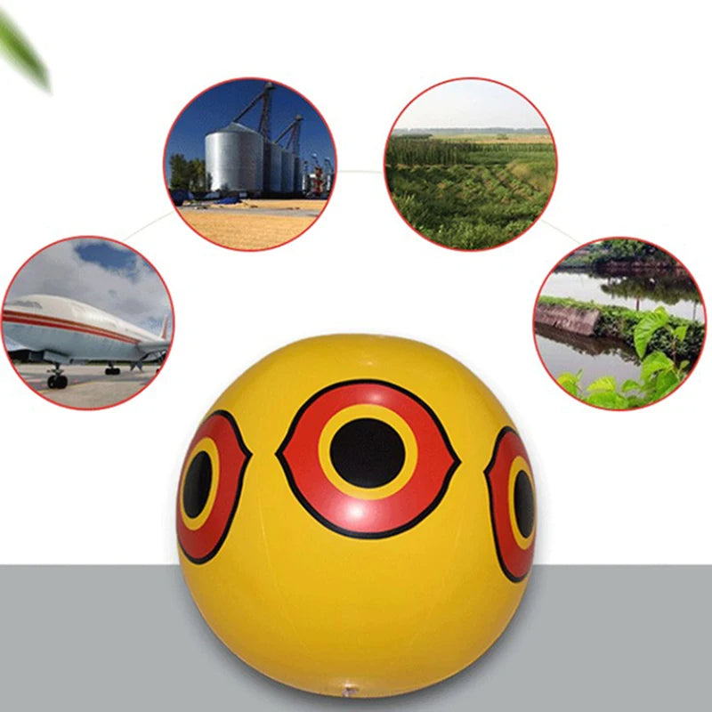 Bird Repellent Scare Balloon with Predator Eye Pattern and Reflective  Stickers