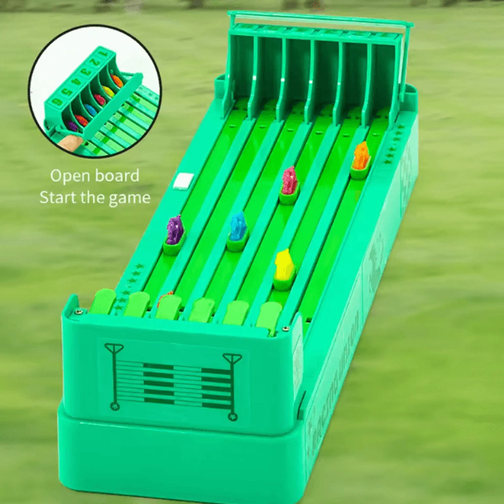 Electric Tabletop Horse Racing Game with Spinning Track and Multiplayer  Action