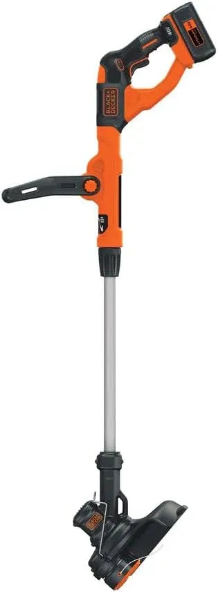 Black+Decker 40V MAX String Trimmer and Edger Kit, Cordless, 13 inch, 2-in-1, Battery and Charger Included (LST140C)