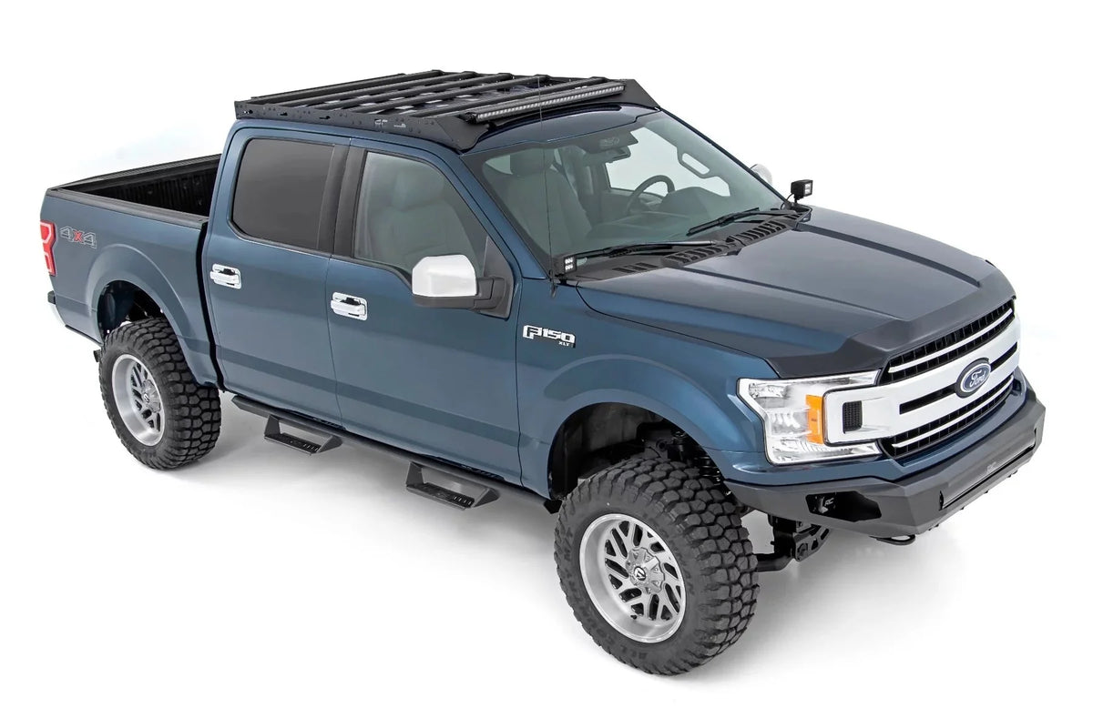 Rough Country Roof Rack System w/40 Front & Rear LED for 15-18 F-150 - 51022 Fits select: 2015-2016,2017-2018 FORD F150