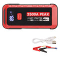 Car Battery Jump Starter 2500A 25800mAh USB Fast Charge LCD Display Portable Jump Starter for 12V Vehicle Camping