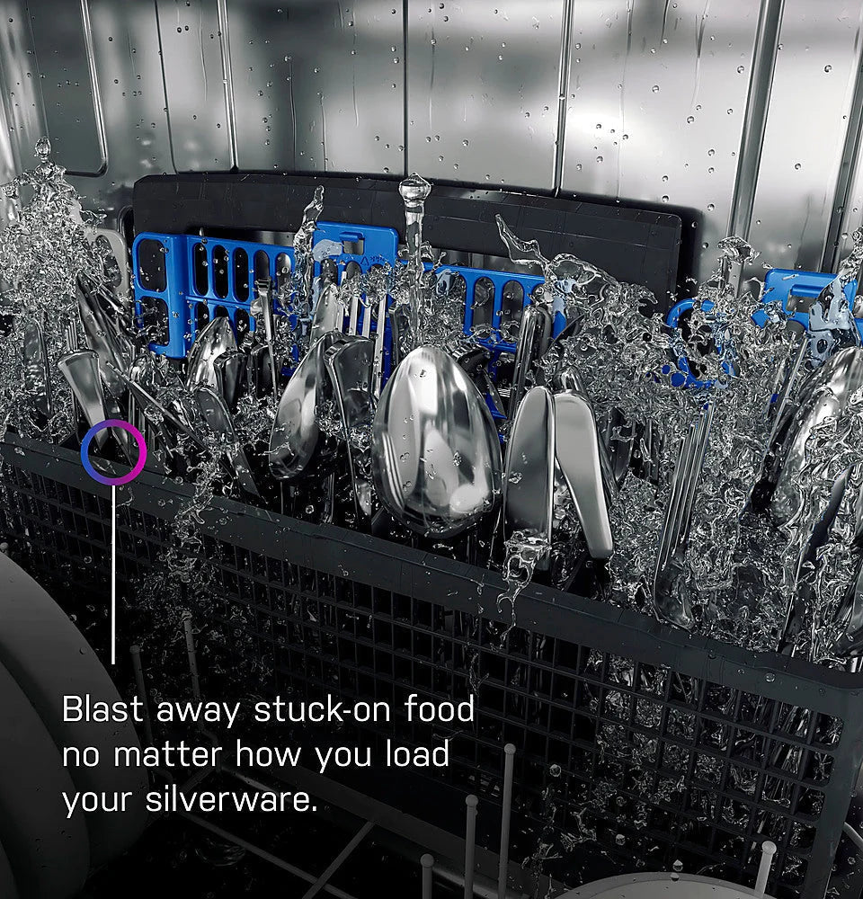 GE Profile - Top Control Built-In Stainless Steel Tub Dishwasher with 3rd Rack and Microban, 42dBA - Stainless steel
