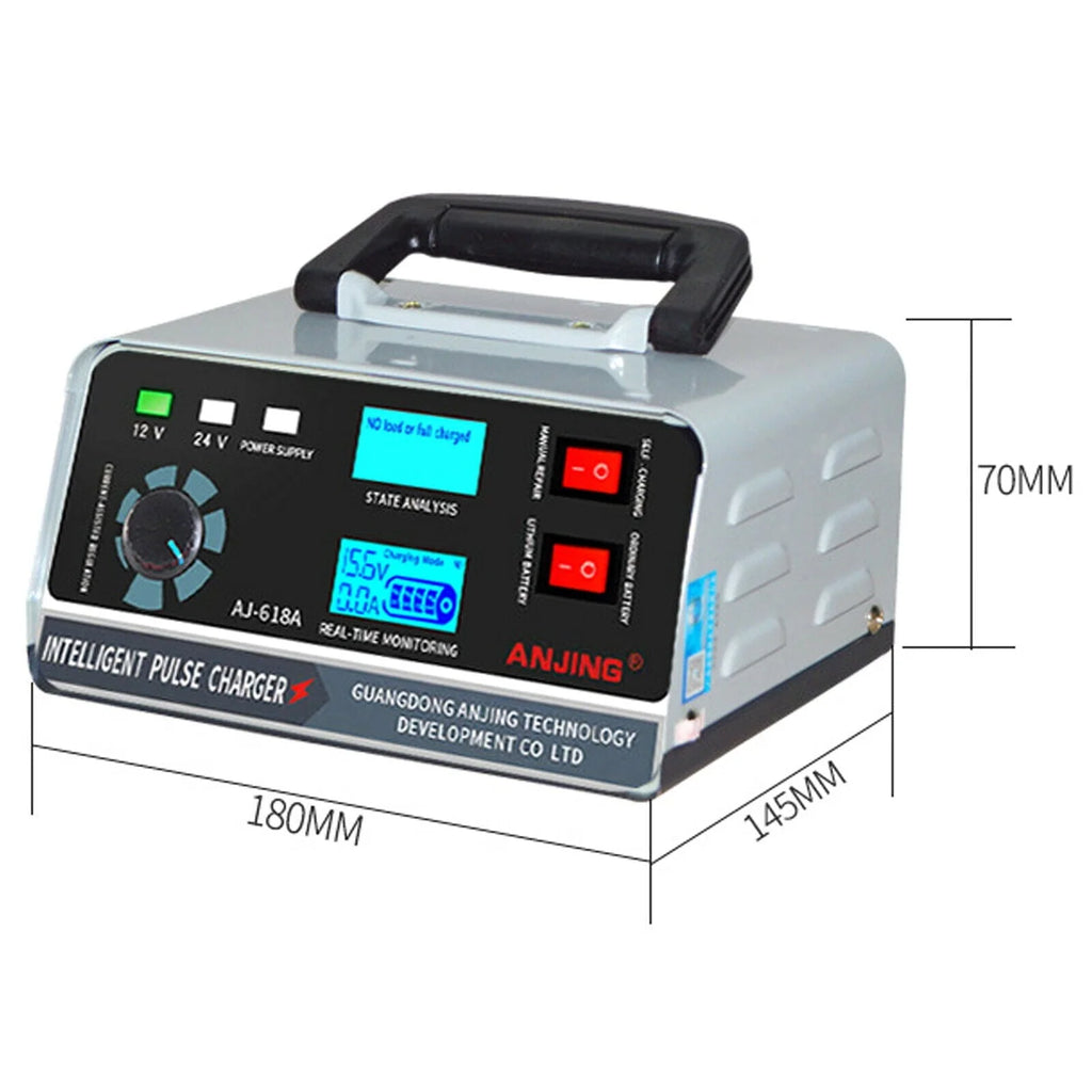 AJ-618A Smart Automatic Car Battery Charger Heavy Duty Pulse Repair Maintainer 12V