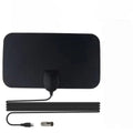 Flat Indoor TV Antenna with 49.7 Mile Range and VHF/UHF Reception, 10ft Cable