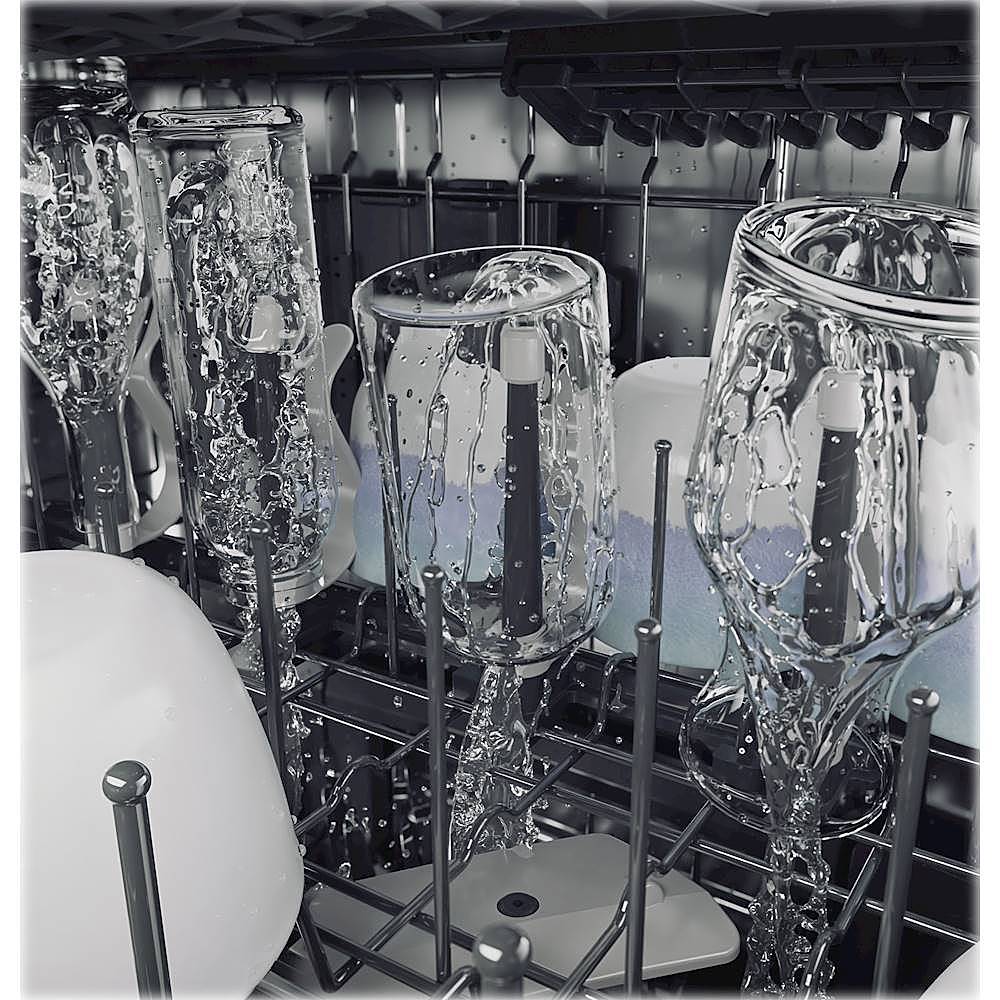 Café - 24 Top Control Tall Tub Built-In Dishwasher with Stainless Steel Tub - Matte white