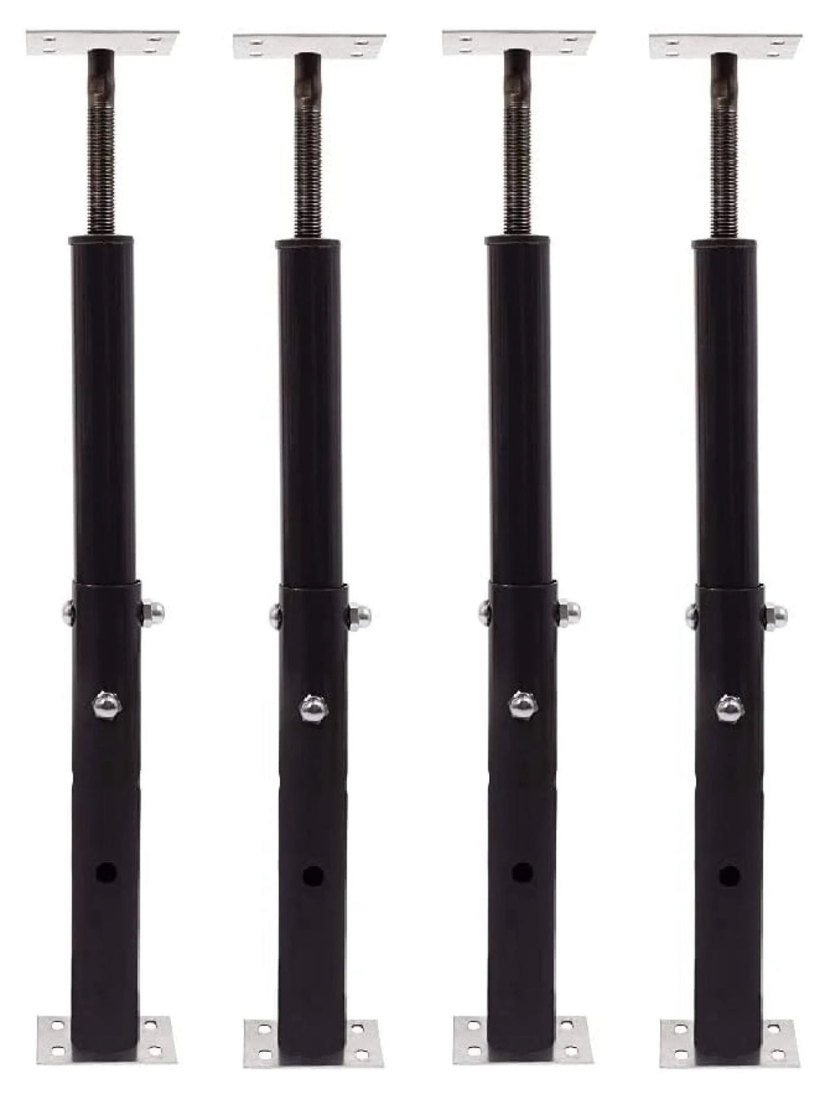 Akron Products Adjustable Floor Jack (Model C-3), Akron Jacks Floor Jacks, Telescoping Jack for Temporary Support, Size Range 1'7''-3' (Fоur Расk)