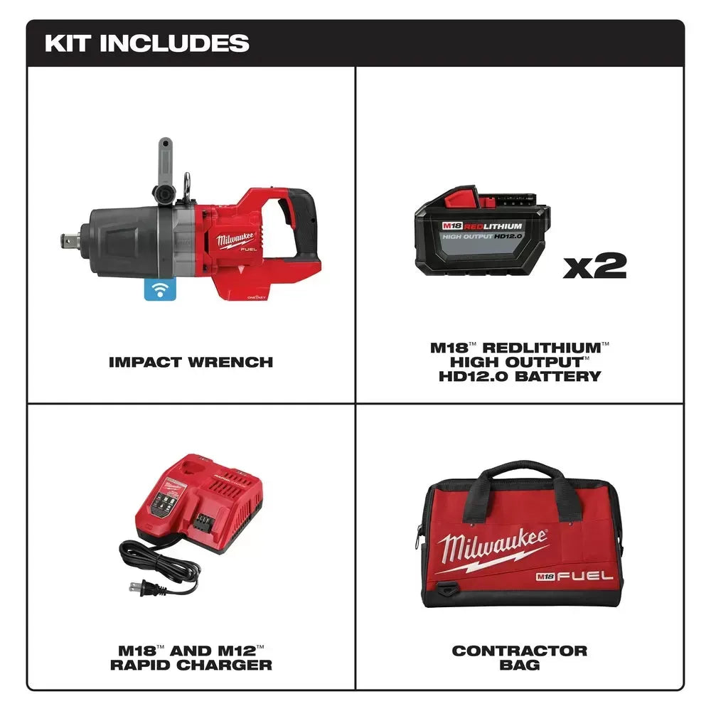 Milwaukee 2868-22HD M18 FUEL 18V 1 D-Handle High Torque Impact Wrench Kit