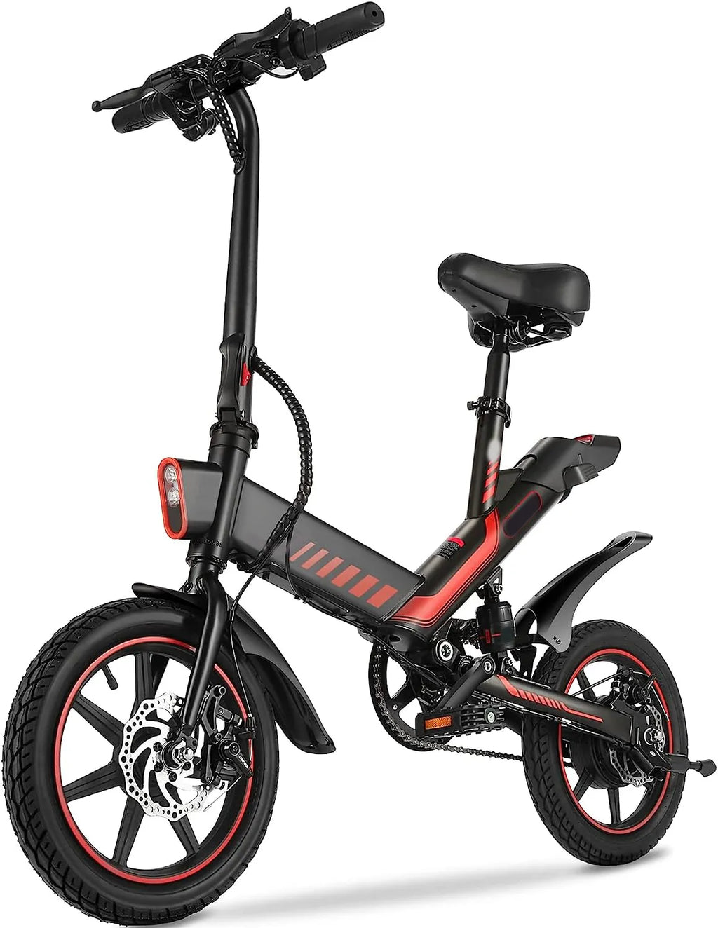 Electric Bike, Electric Bicycle with 18.5mph Electric Bikes for Adults Teens E Bike with Pedals, 14