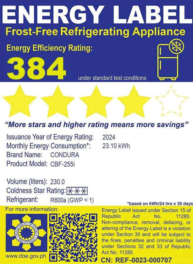 8.1 Cu. Ft. Bottom-Freezer Refrigerator Inverter