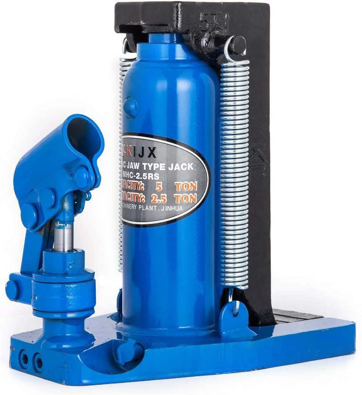 INTBUYING Hydraulic Machine Toe Jack Lift 2.5/5Ton Hydraulic Jack Ram Machine Stand Tool Oil Rigging