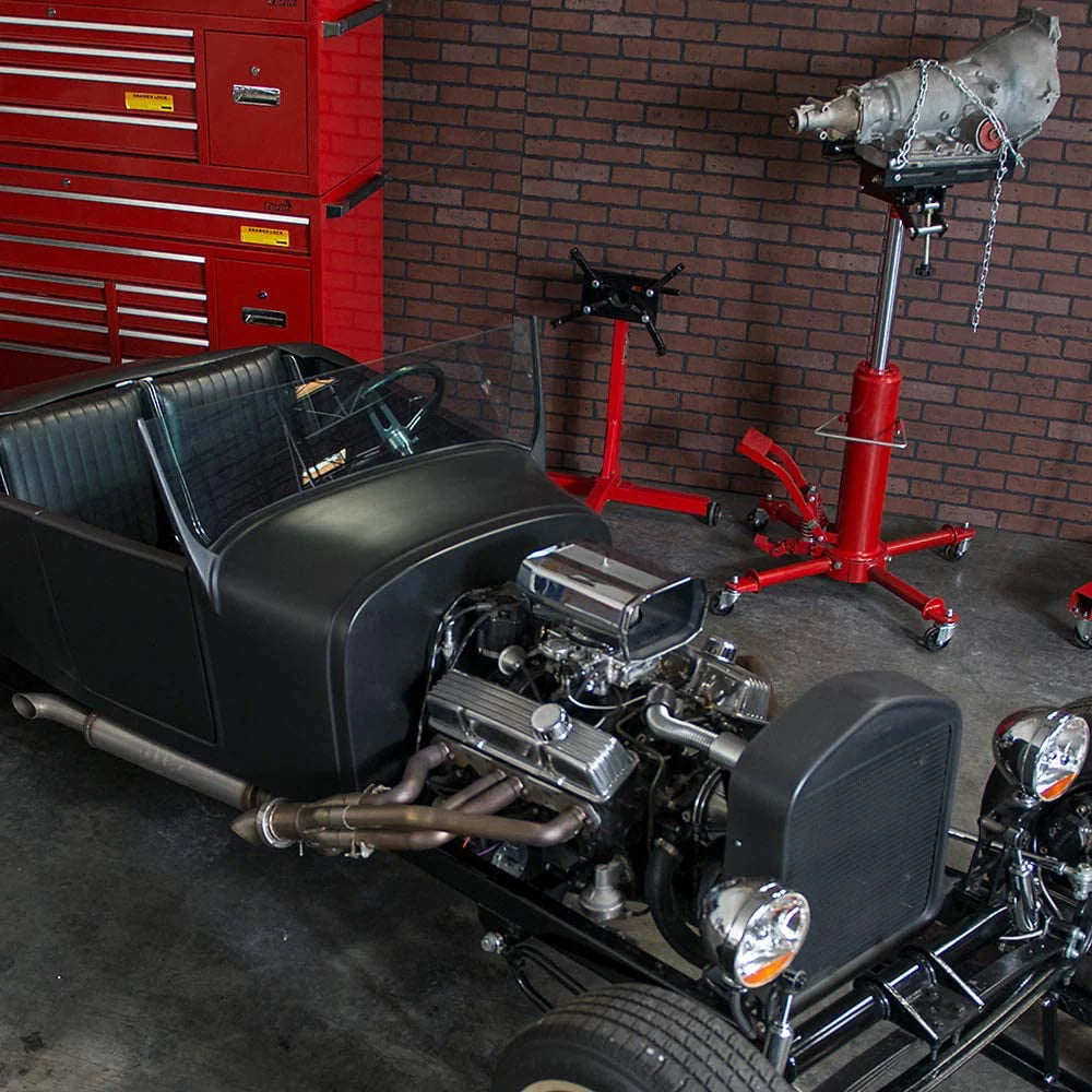 BIG RED 3/4 Ton Steel Foldable Vehicle Engine Stand,Red,DMT26801