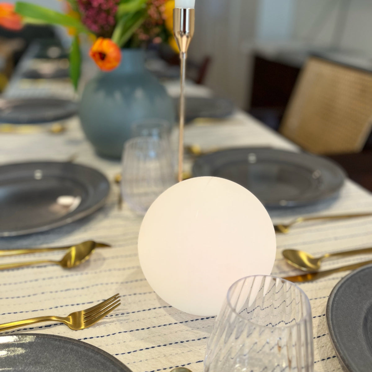 Color Changing Orb Lamp with Remote Control and 10-Hour  Runtime