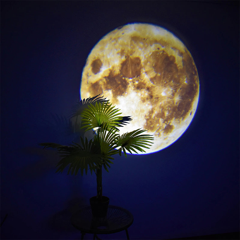 Celestial Projection Lamp with Dual Moon and Earth  Films