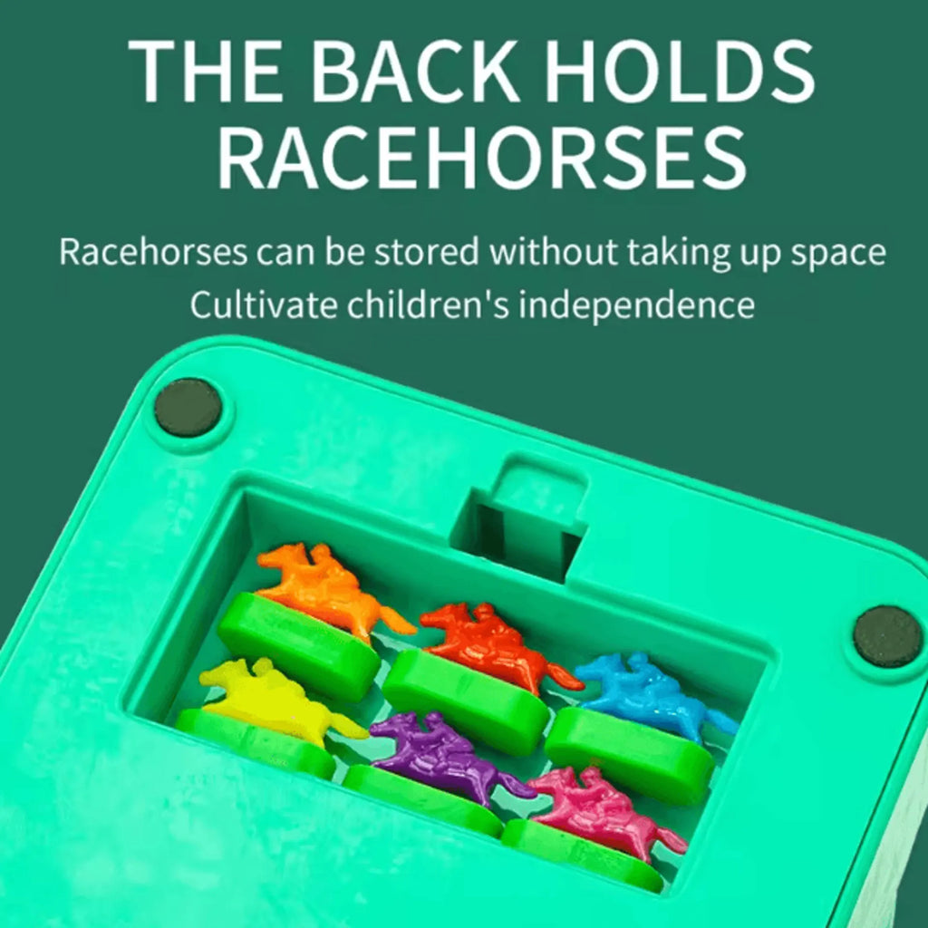 Electric Tabletop Horse Racing Game with Spinning Track and Multiplayer  Action