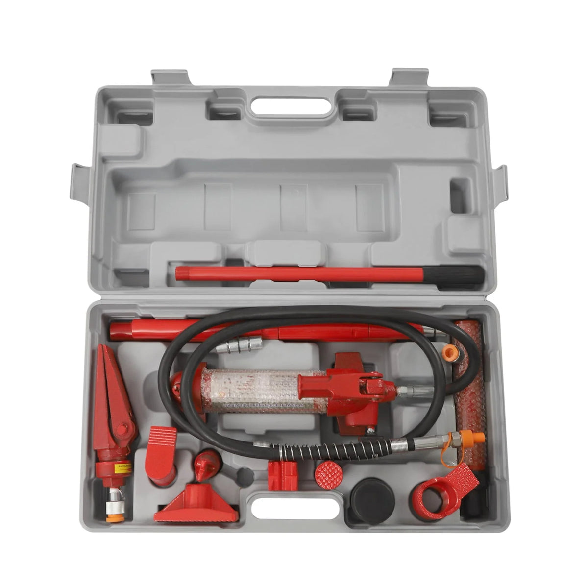 Miumaeov 6 Ton Porta Power Kit, 72 in Oil Hose Hydraulic Car Jack Ram 4.92 inch Lifting Height Autobody Frame Repair Power Tools for Loadhandler Truck Bed Unloader Farm