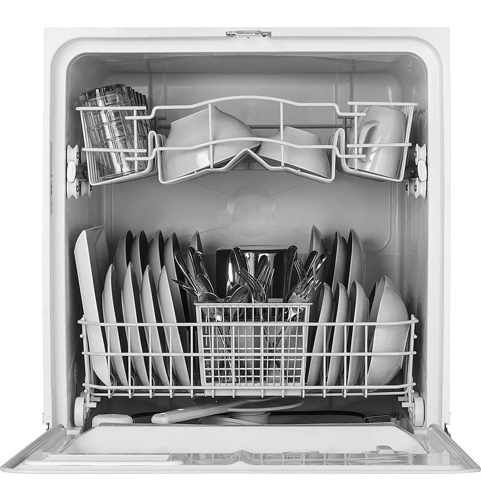 GE - 24 Built-In Dishwasher - White on white