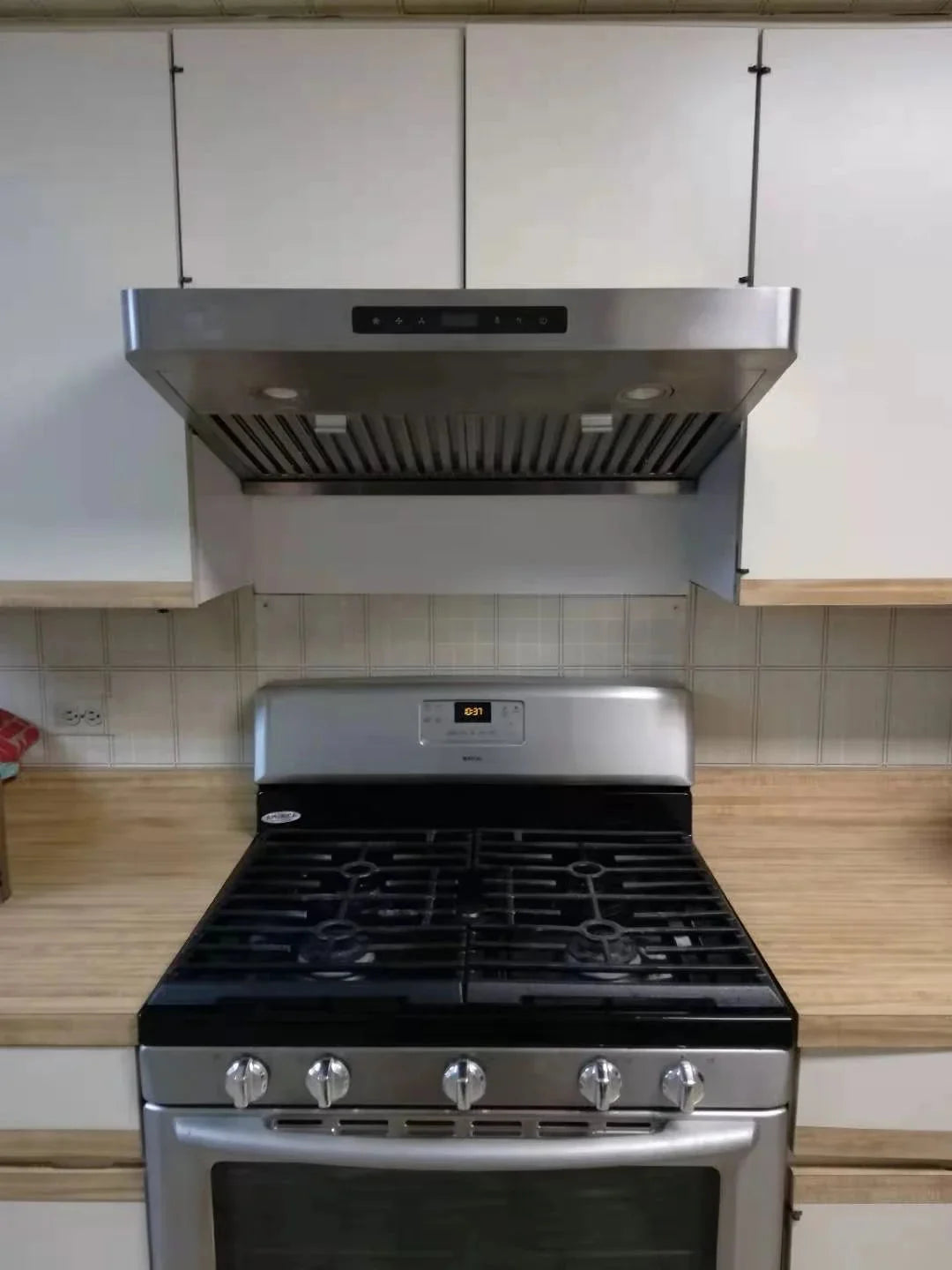 Rear Vent --- LiveTech Stainless Steel 30 Under Cabinet Range Hood 800 CFM