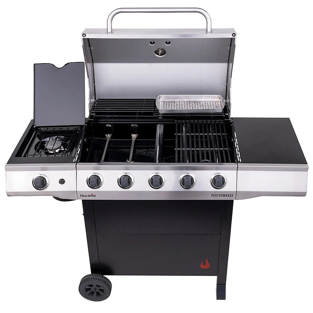 Char-Broil - Performance Series 5-Burner Gas Grill - Stainless Steel/Black