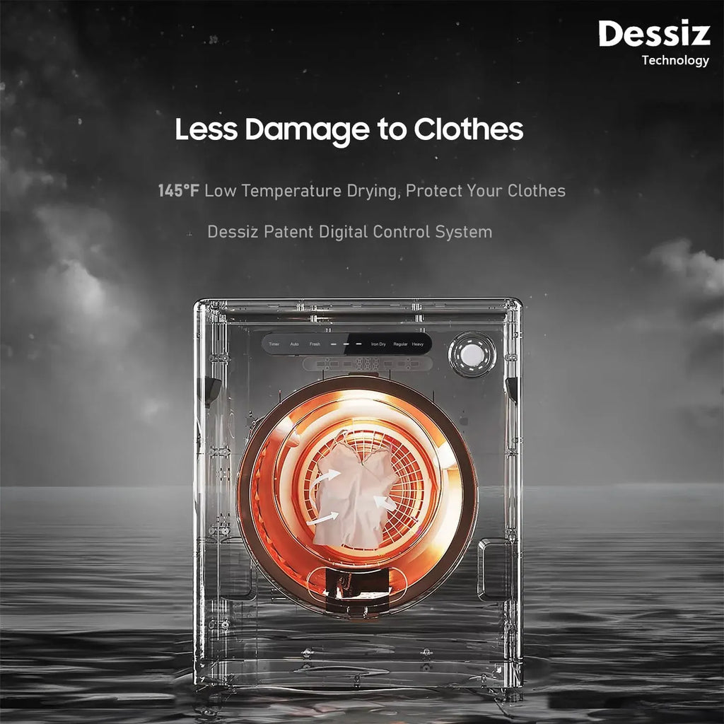 11LBS Compact Dryer 950W Portable Clothes Dryer Machine for Small Spaces, RVs and Apartments - Quiet, Sturdy ï1⁄4Easy to Use and LED Display