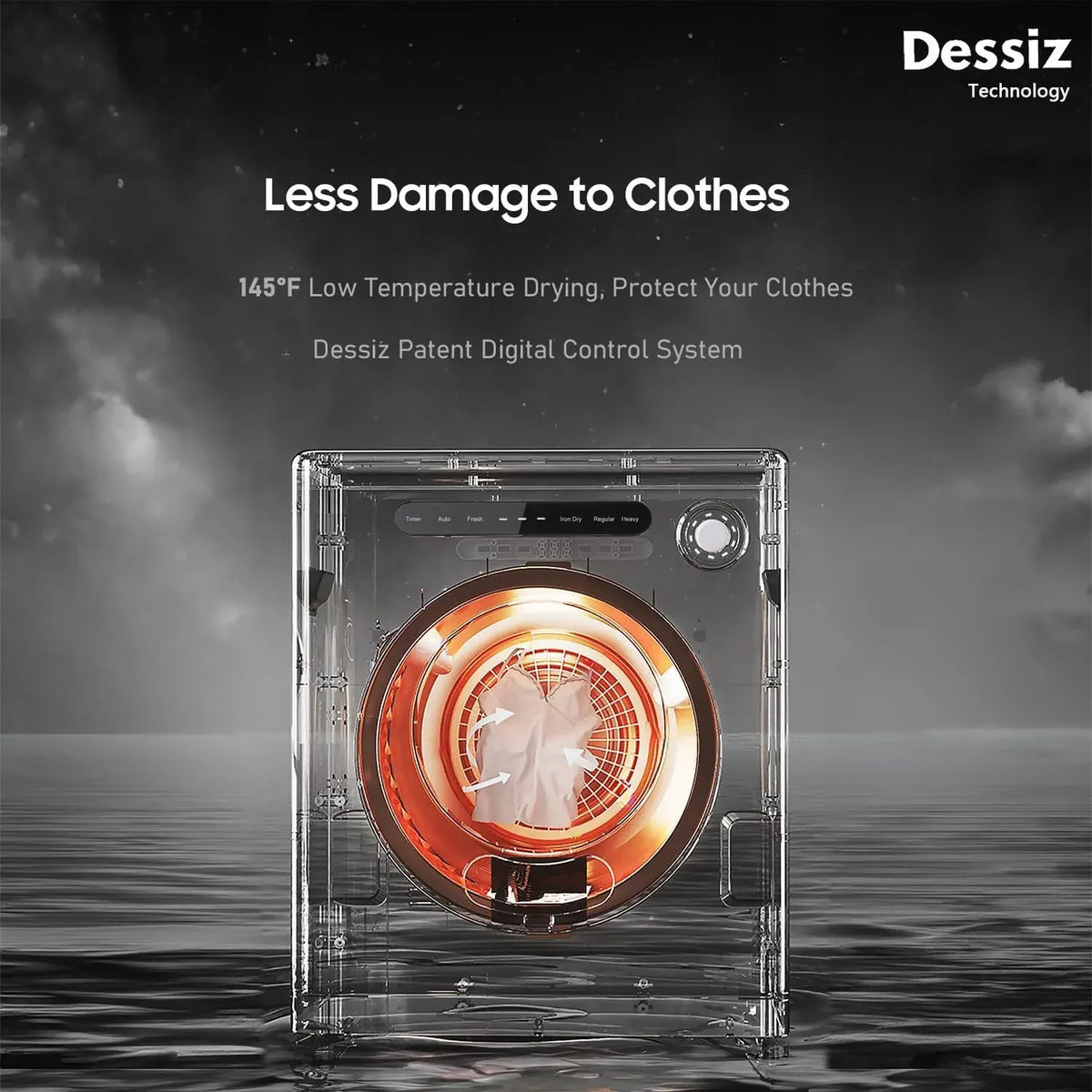 11LBS Compact Dryer 950W Portable Clothes Dryer Machine for Small Spaces, RVs and Apartments - Quiet, Sturdy ï1⁄4Easy to Use and LED Display