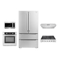 5 Piece Kitchen Package With 30 Slide-In Gas Cooktop 24 Single Electric Wall Oven 24.4 Built-in Microwave French Door Refrigerator & 24 Built-in Fully Integrated Dishwasher