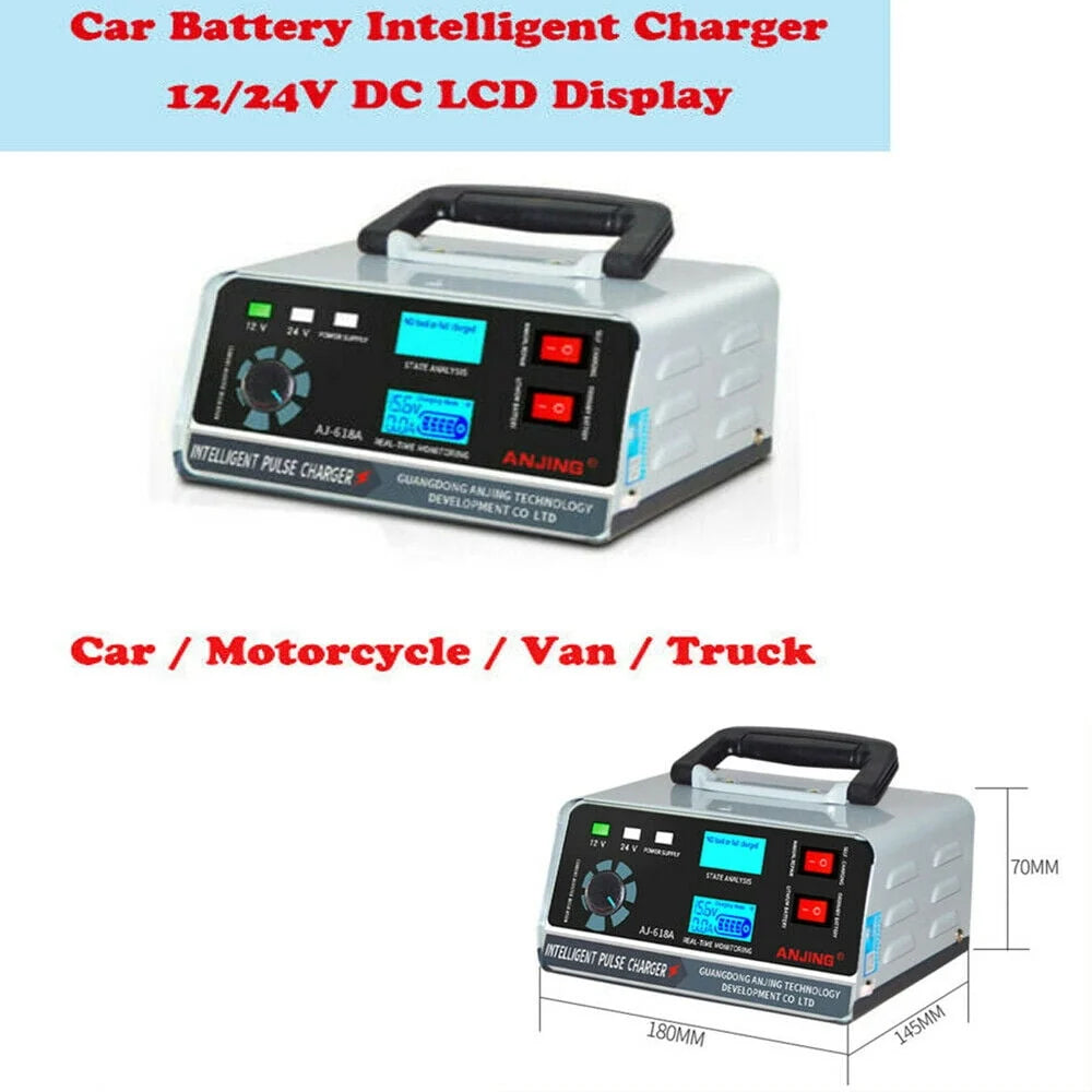 AJ-618A Smart Automatic Car Battery Charger Heavy Duty Pulse Repair Maintainer 12V