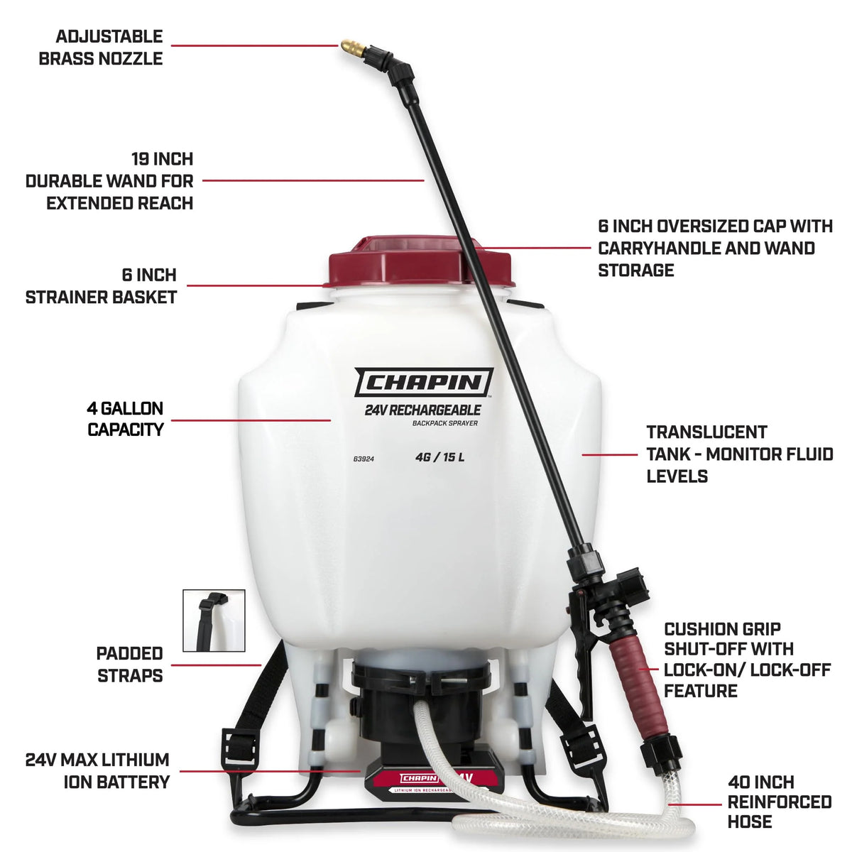 Chapin 63924 Fertilizer Herbicides Pesticides