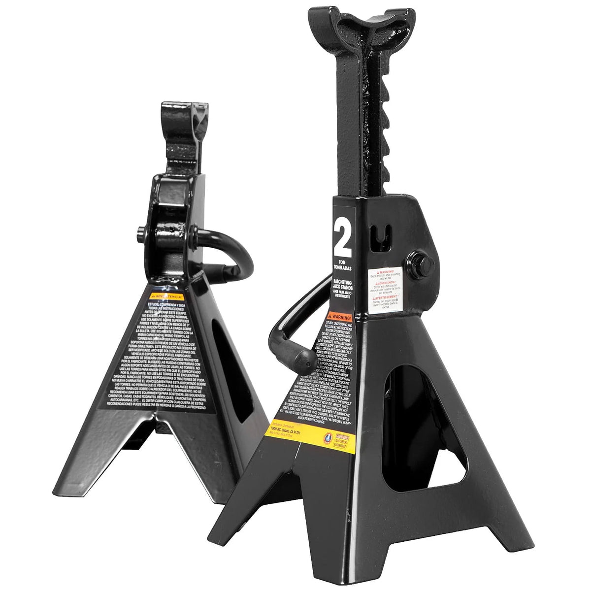 Torin Hydraulic Trolley Service/Floor Jack Combo with 2 Jack Stands, 2 Ton (4,000 lb) Capacity, Black, W8201-B