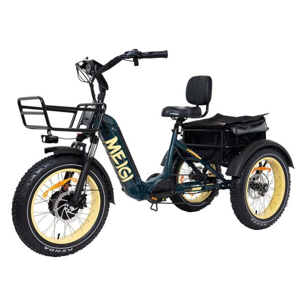 20-Inch 48V 750W Foldable Fat-Tire Electric Trike, 330-Lb. Capacity