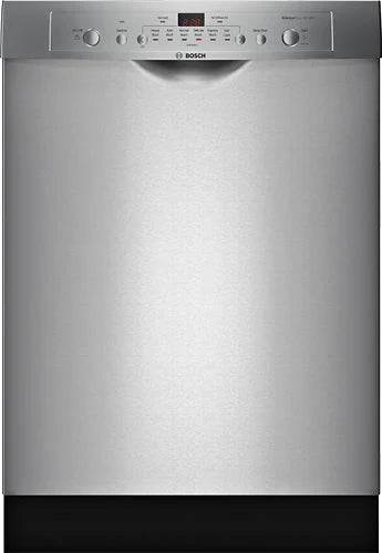 Bosch - 100 Series 24 Front Control Tall Tub Built-In Dishwasher with Stainless-Steel Tub - Stainless steel