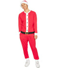 Holiday Character Pajama Set for Men with Side Pockets and Drawstring Waist