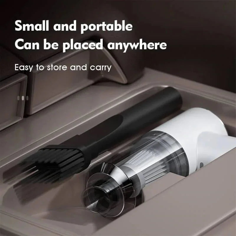Handheld Wet and Dry Vacuum with Crevice and Brush Attachments, LED  Light