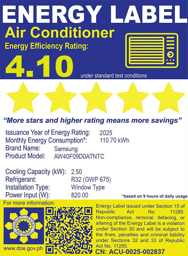 1 HP Window Air Conditioner Inverter with Modern Design
