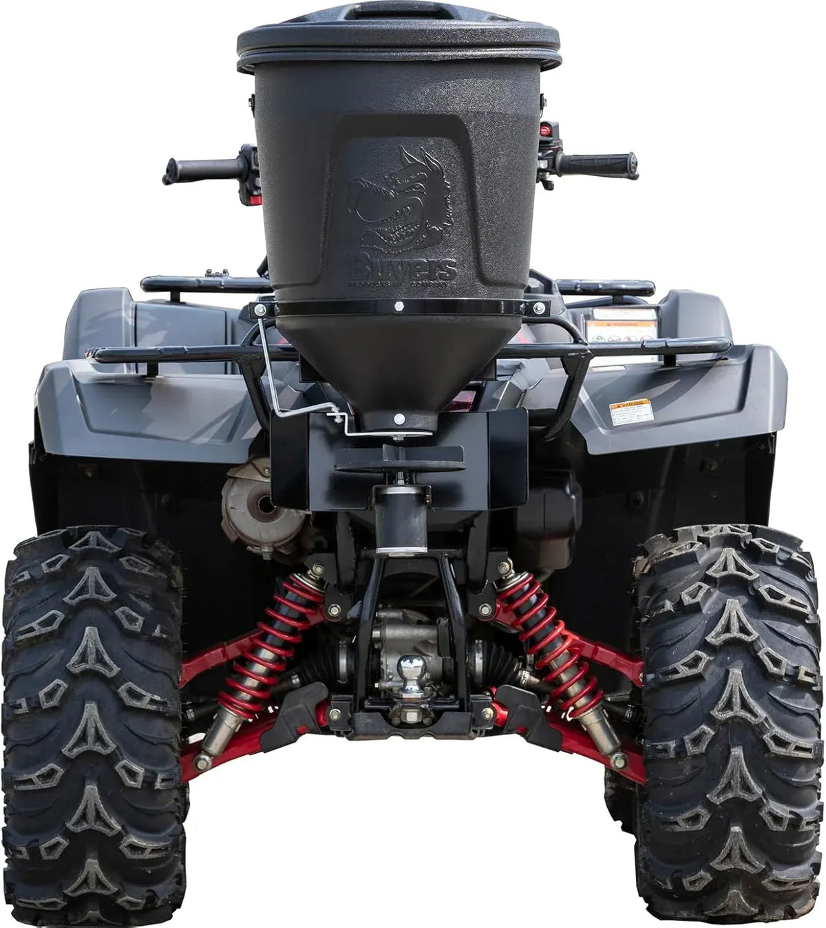 ATVS15A ATV All Purpose Broadcast Spreader for All-Seasons Hunting Deer Feeder, Seed, Fertilizer, Rock Salt and More, 15 Gallon Capacity, Black, 12