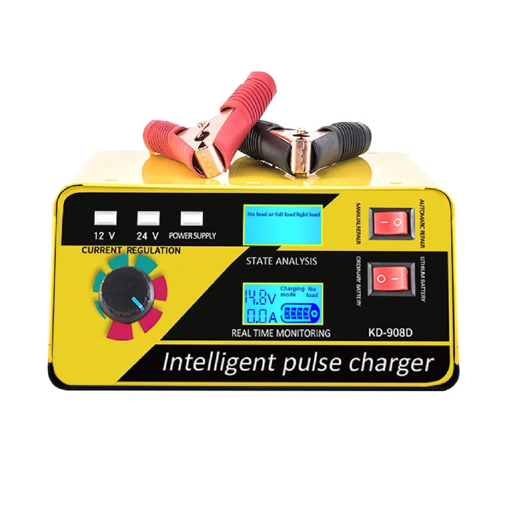 XWQ Storage Battery Charger Digital Display Multiple Protection High Efficiency 12V 24V Car Battery Charger for Automobile