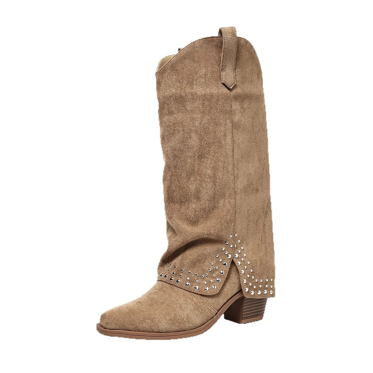 Rivet-studded Boot Cuffs For Baggy Pants