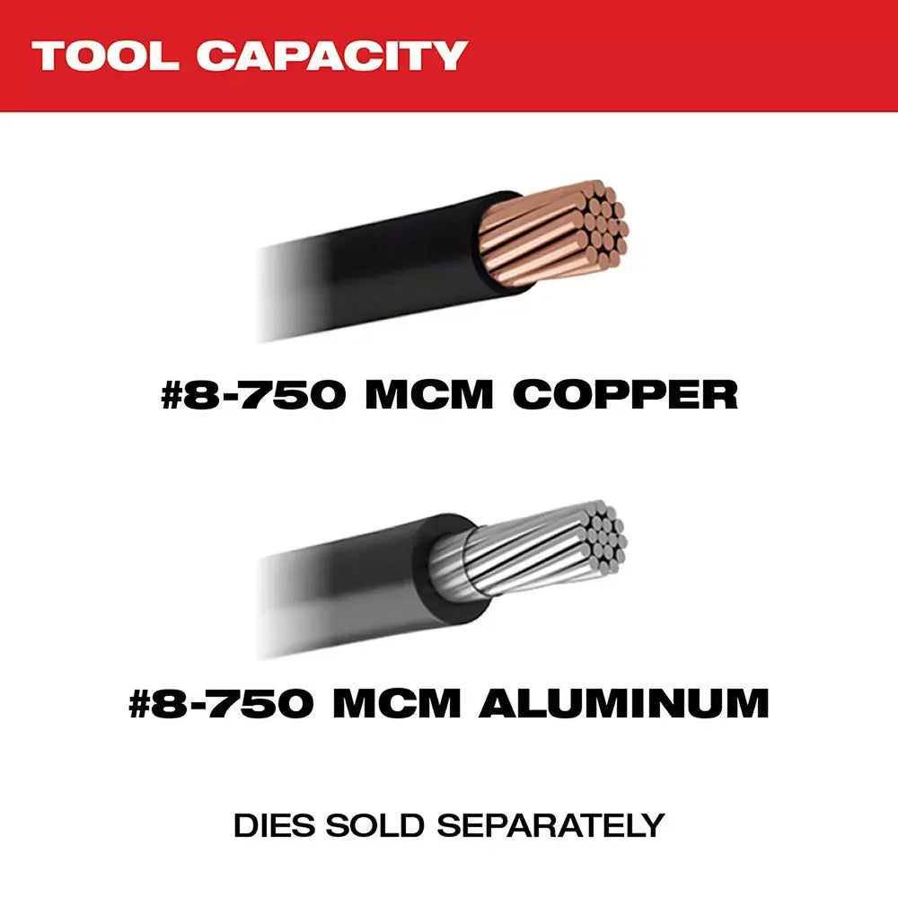 Milwaukee 2779-22 M18 18V FORCE LOGIC 750 MCM Cordless Li-Ion Crimper Kit