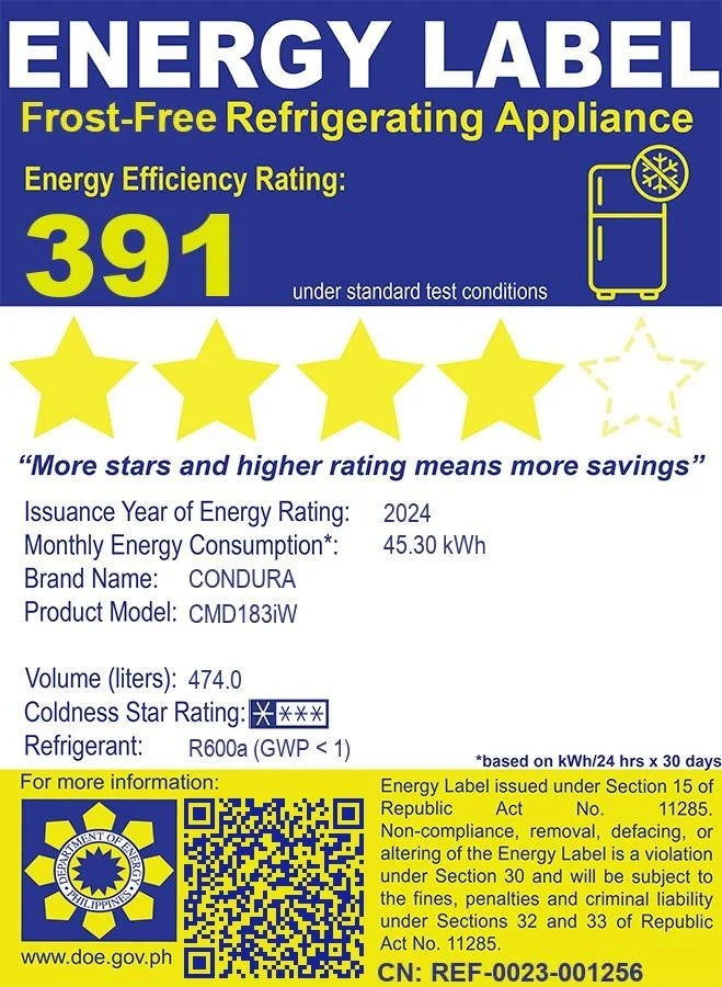16.7 Cu. Ft. Refrigerator Inverter