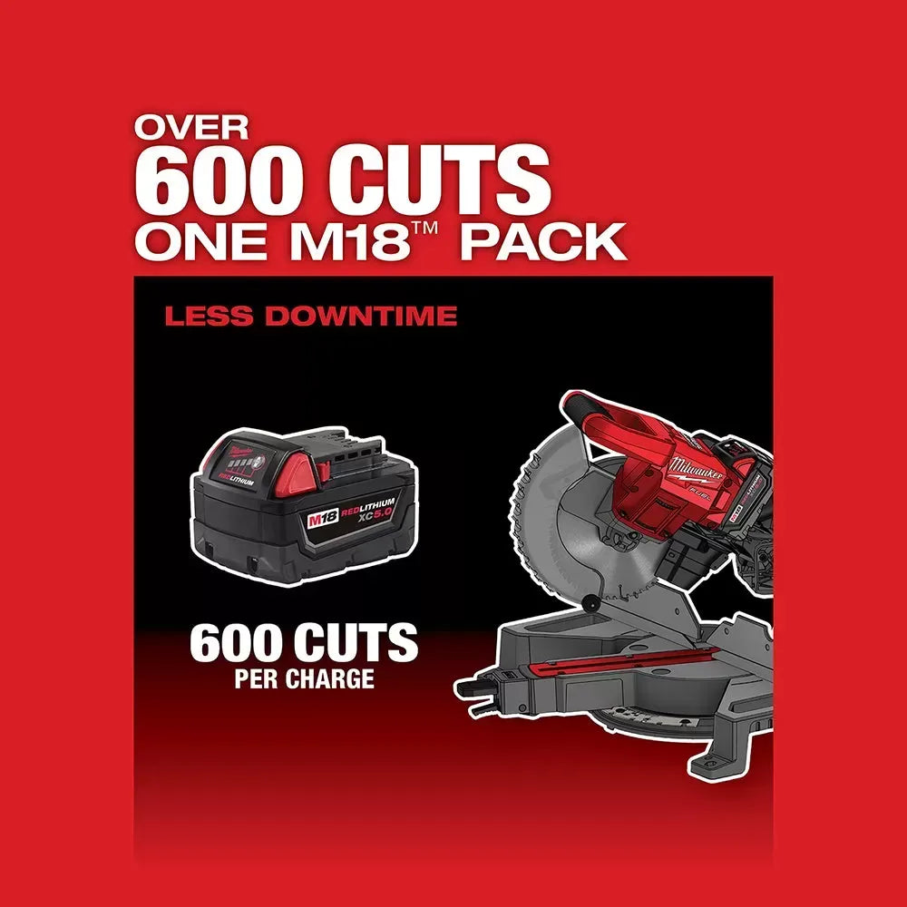 Milwaukee 2733-21 M18 FUEL 18V 7-1/4-Inch Dual Bevel Sliding Miter Saw Kit