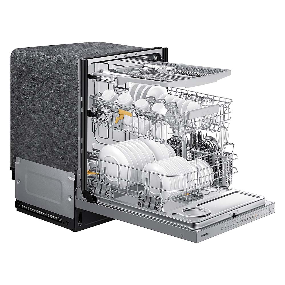 Samsung - Bespoke Smart 42dBA Dishwasher with StormWash+ and Smart Dry - Custom Panel Ready