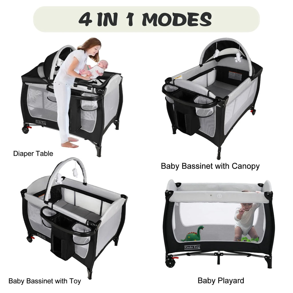 Kinder King Portable Bassinet Adjustable